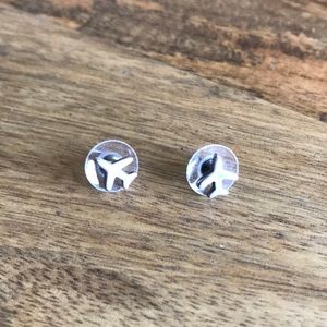 Airplane earrings